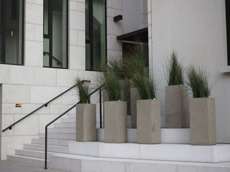 Palm Leaf Ceramic Planter